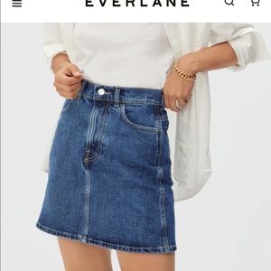 Everlane Way High Denim Skirt Size 30
